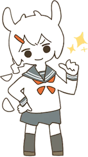 👍 Стикер «Goat Girl» для Telegram
