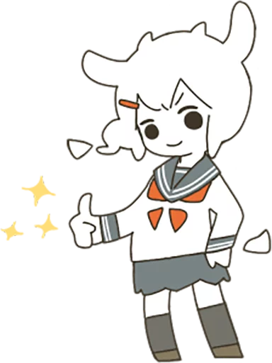 👍 Стикер «Goat Girl» для Telegram