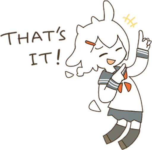 👆 Стикер «Goat Girl» для Telegram