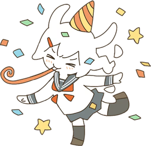 🎉 Стикер «Goat Girl» для Telegram