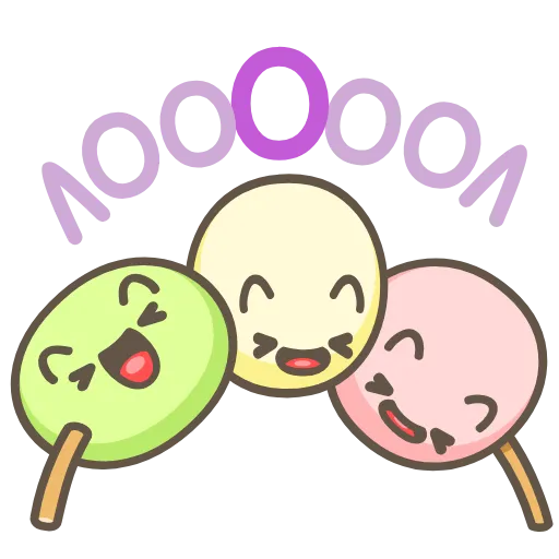 Стикер 44 Go! Dango!