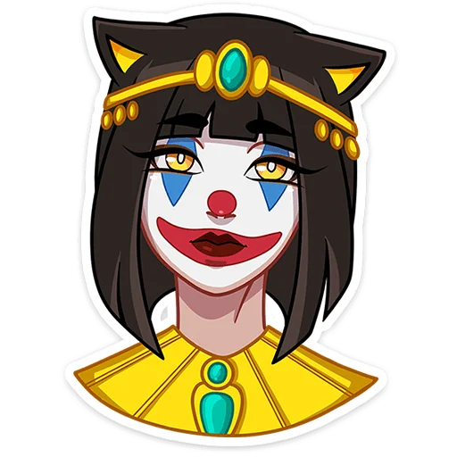🤡 Стикер «Богиня Баст» для Telegram
