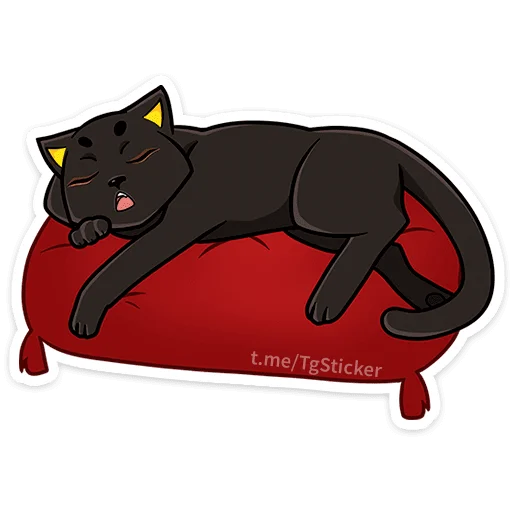 😴 Стикер «Богиня Баст» для Telegram