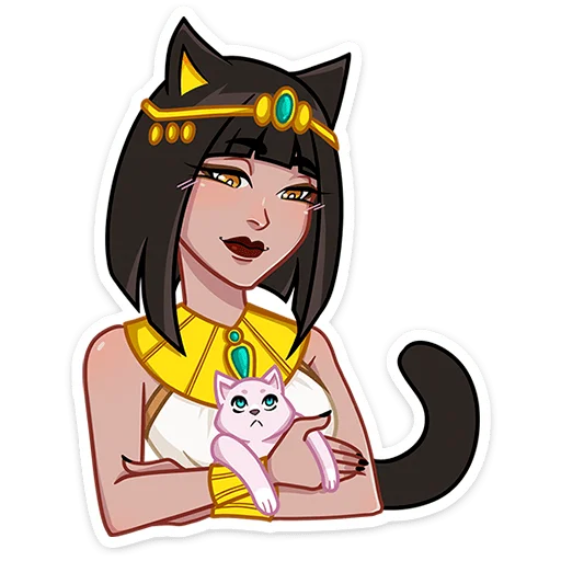 🐈 Стикер «Богиня Баст» для Telegram