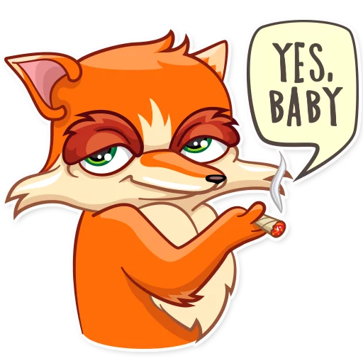 🚬 Стикер «Go, Fox!» для Telegram