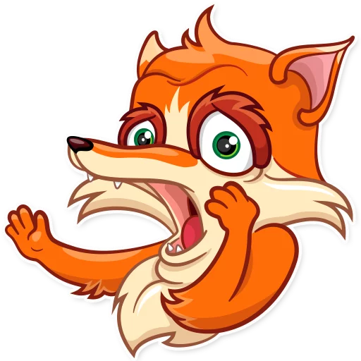 😨 Стикер «Go, Fox!» для Telegram