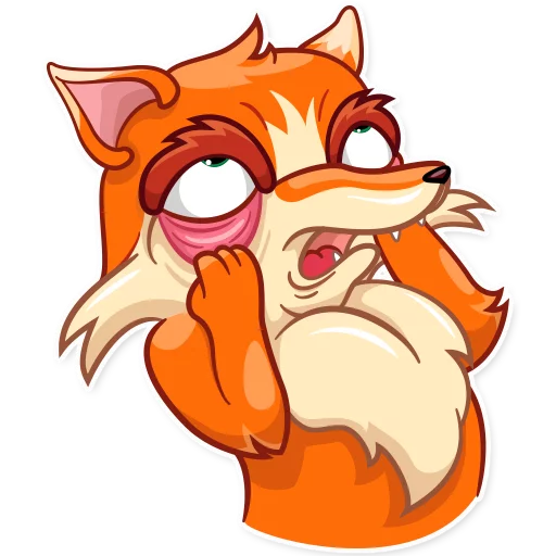 😵 Стикер «Go, Fox!» для Telegram
