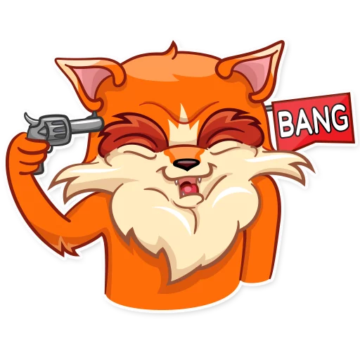 💀 Стикер «Go, Fox!» для Telegram