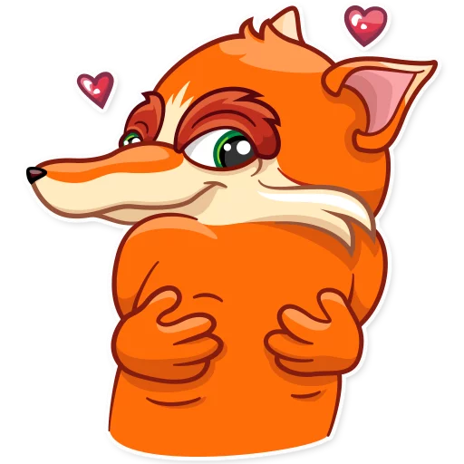 ❤ Стикер «Go, Fox!» для Telegram