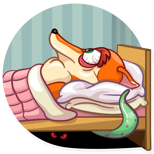 😴 Стикер «Go, Fox!» для Telegram