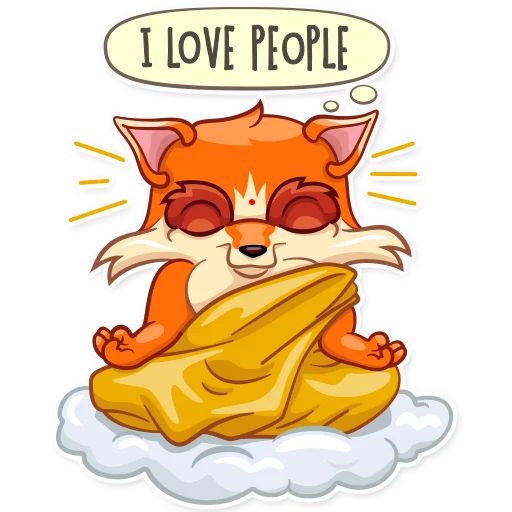 😑 Стикер «Go, Fox!» для Telegram
