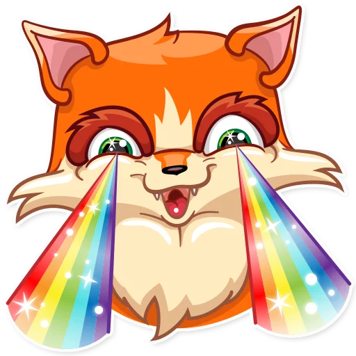 🌈 Стикер «Go, Fox!» для Telegram