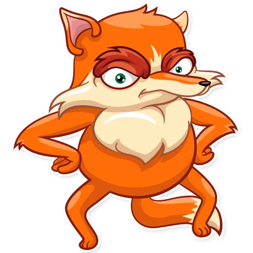 😐 Стикер «Go, Fox!» для Telegram
