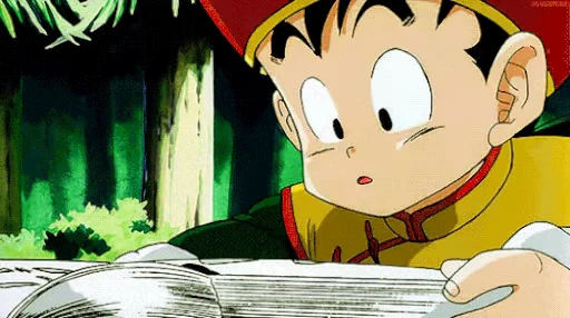 📖 Стикер «Gohan - Saiyan Saga» для Telegram