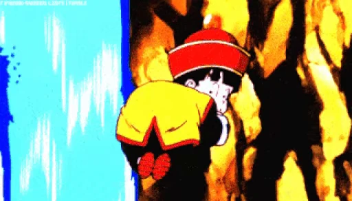 🍑 Стикер «Gohan - Saiyan Saga» для Telegram