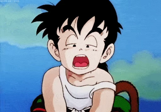 😴 Стикер «Gohan - Saiyan Saga» для Telegram