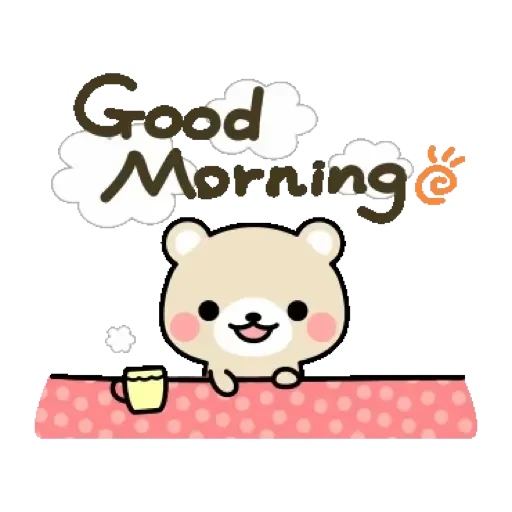 🤗 Стикер «Good Morning» для Telegram