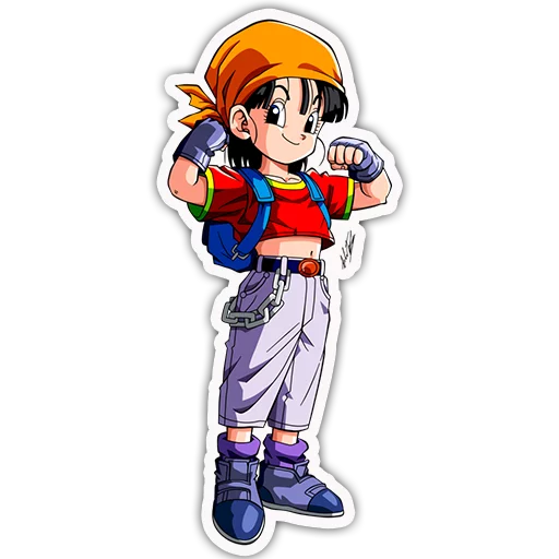 👧 Стикер «Goku&;s Friends» для Telegram