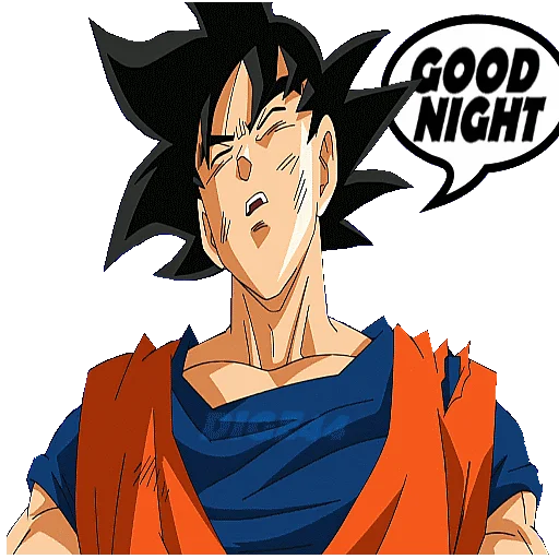 🛌 Стикер «GOKU» для Telegram