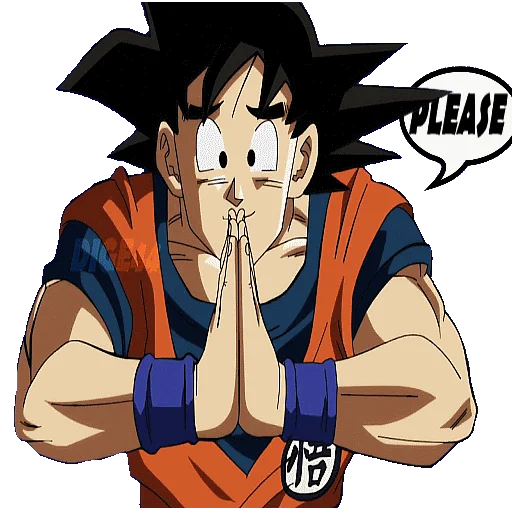 🙏 Стикер «GOKU» для Telegram