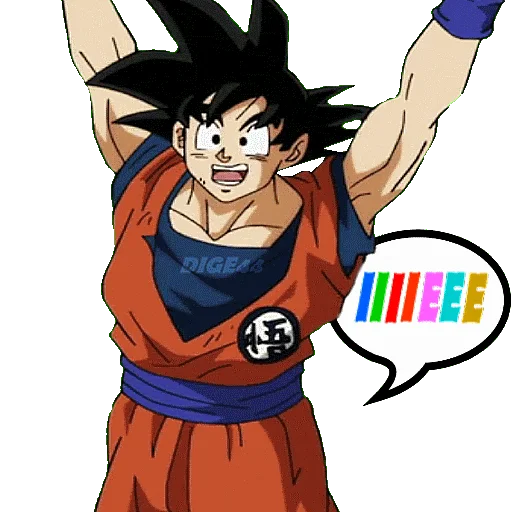 🥳 Стикер «GOKU» для Telegram