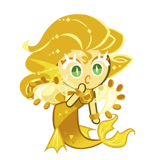 🧜‍♀ Стикер «Aquamarine, Gold Citrine and Mystic Opal!» для Telegram