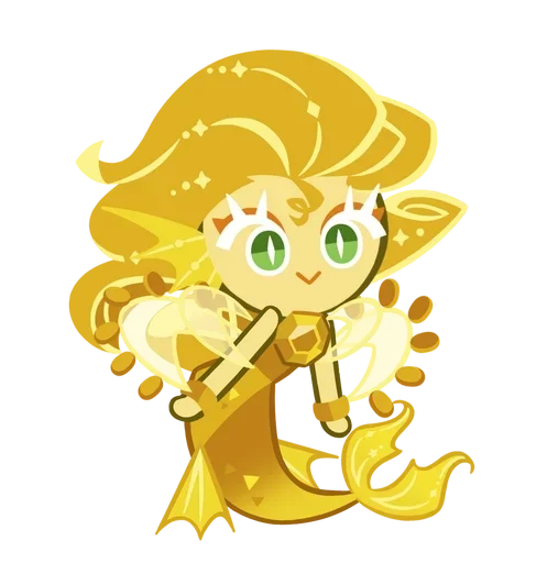 🧜‍♀ Стикер «Aquamarine, Gold Citrine and Mystic Opal!» для Telegram