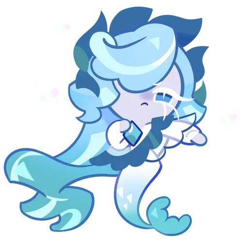 🧜‍♀ Стикер «Aquamarine, Gold Citrine and Mystic Opal!» для Telegram