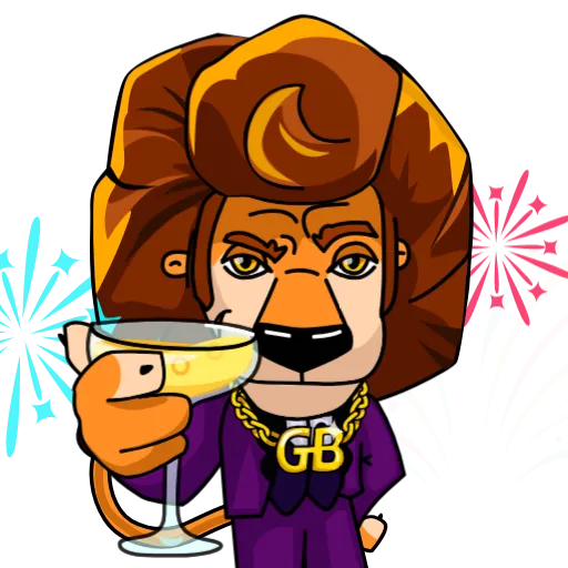 🍹 Стикер «GoldBetgg Elvis King of Gambling» для Telegram