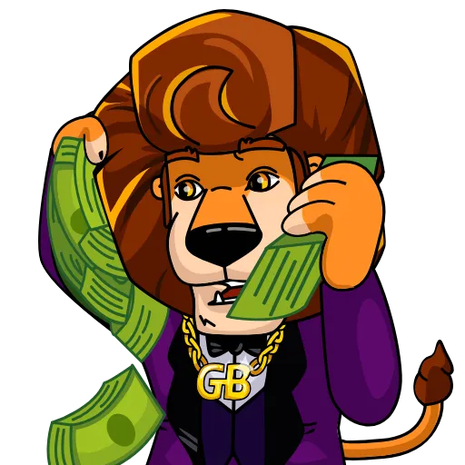 🤑 Стикер «GoldBetgg Elvis King of Gambling» для Telegram