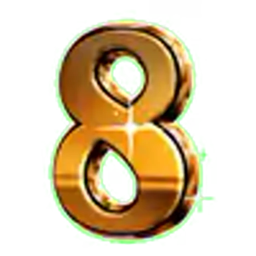 8️⃣ Эмодзи «Golden Font» для Telegram