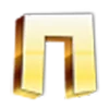 Стикер 55 Golden Font
