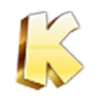 Стикер 50 Golden Font
