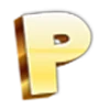 Стикер 16 Golden Font