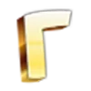 Стикер 38 Golden Font