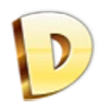 Стикер 4 Golden Font
