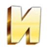 Стикер 46 Golden Font