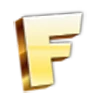 Стикер 6 Golden Font