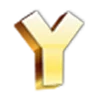Стикер 25 Golden Font