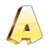 Стикер 35 Golden Font