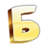 Стикер 36 Golden Font