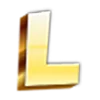 Стикер 12 Golden Font