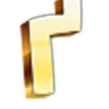 Стикер 39 Golden Font