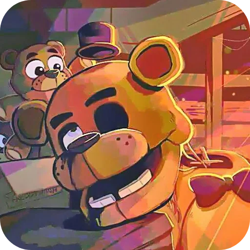 📖 Стикер «Golden Freddy FNAF» для Telegram