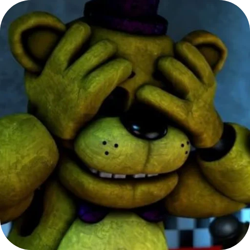🧸 Стикер «Golden Freddy FNAF» для Telegram