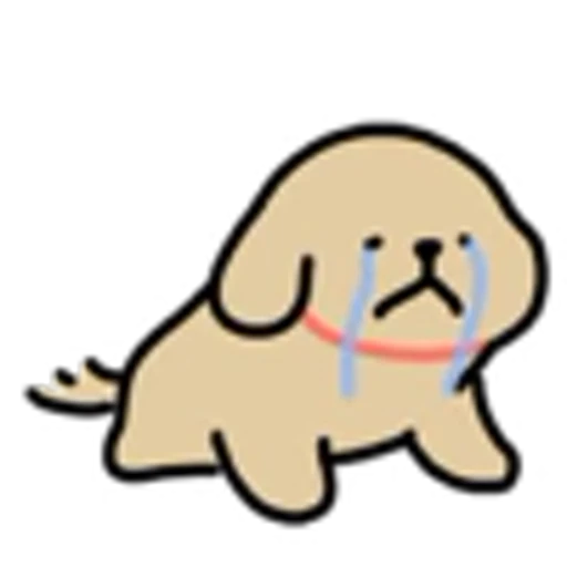 😭 Эмодзи «Golden Retriever» для Telegram