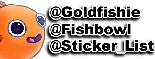 🐟 Стикер «Goldfish&;s Shitty Anastasia» для Telegram