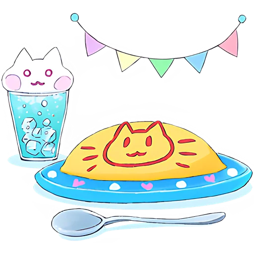 😋 Стикер «Голубая девочка» для Telegram