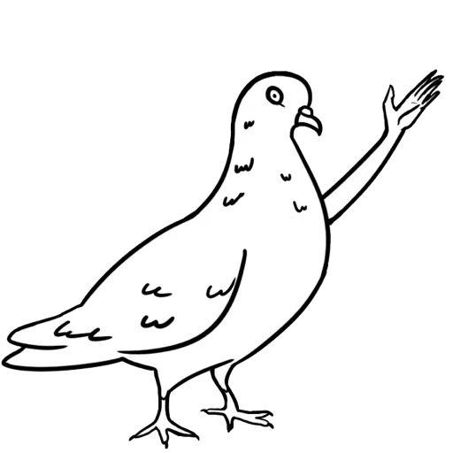 🤪 Стикер «Голубь Мира» для Telegram