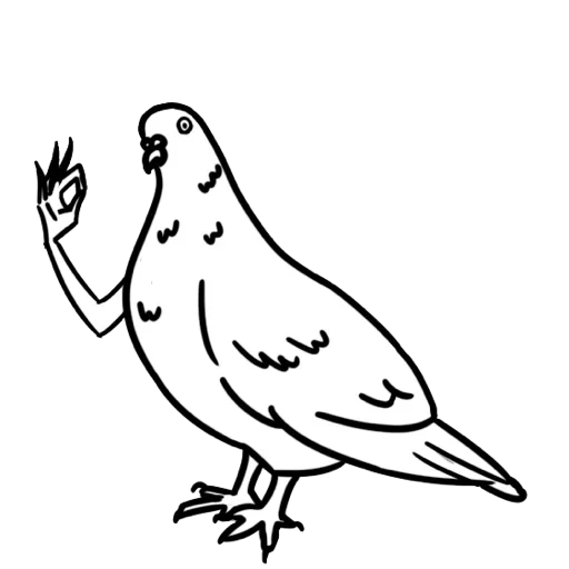 🤪 Стикер «Голубь Мира» для Telegram